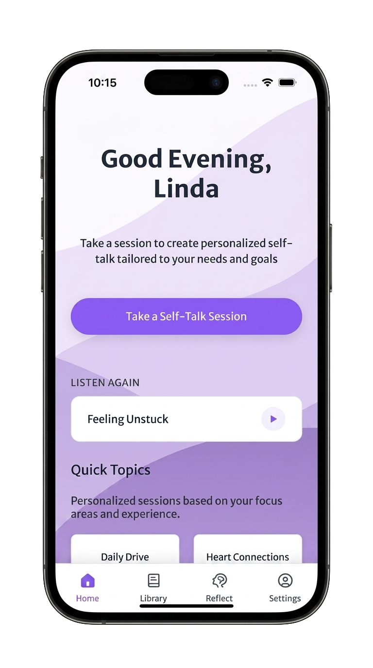 Self Talk Studio app screenshot